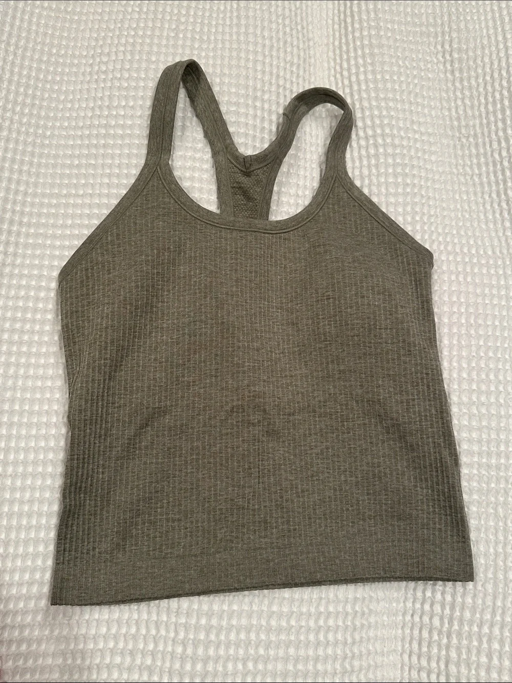 Ribbed Racerback Tank Top - Picture 5 of 6
